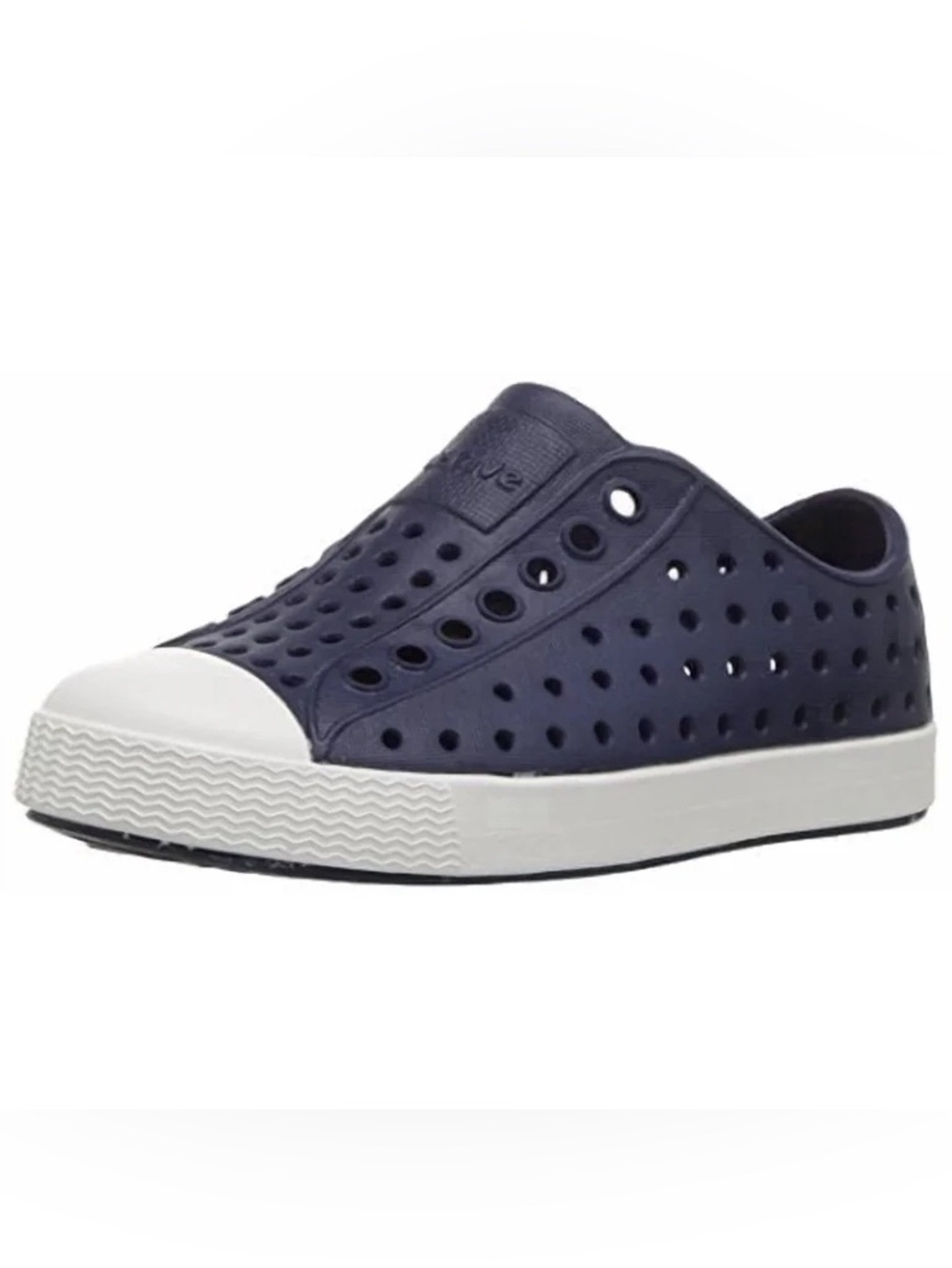 Native Kids Jefferson Slip-On Shoe Navy and White